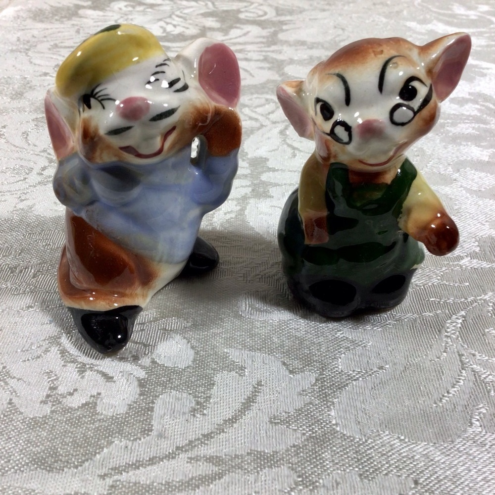 Vintage Mice Salt and Pepper Shakers